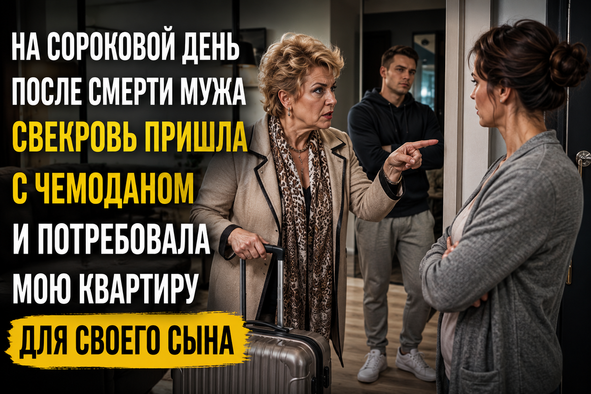 «На сороковой день после смерти мужа свекровь потребовала ключи от моей квартиры»