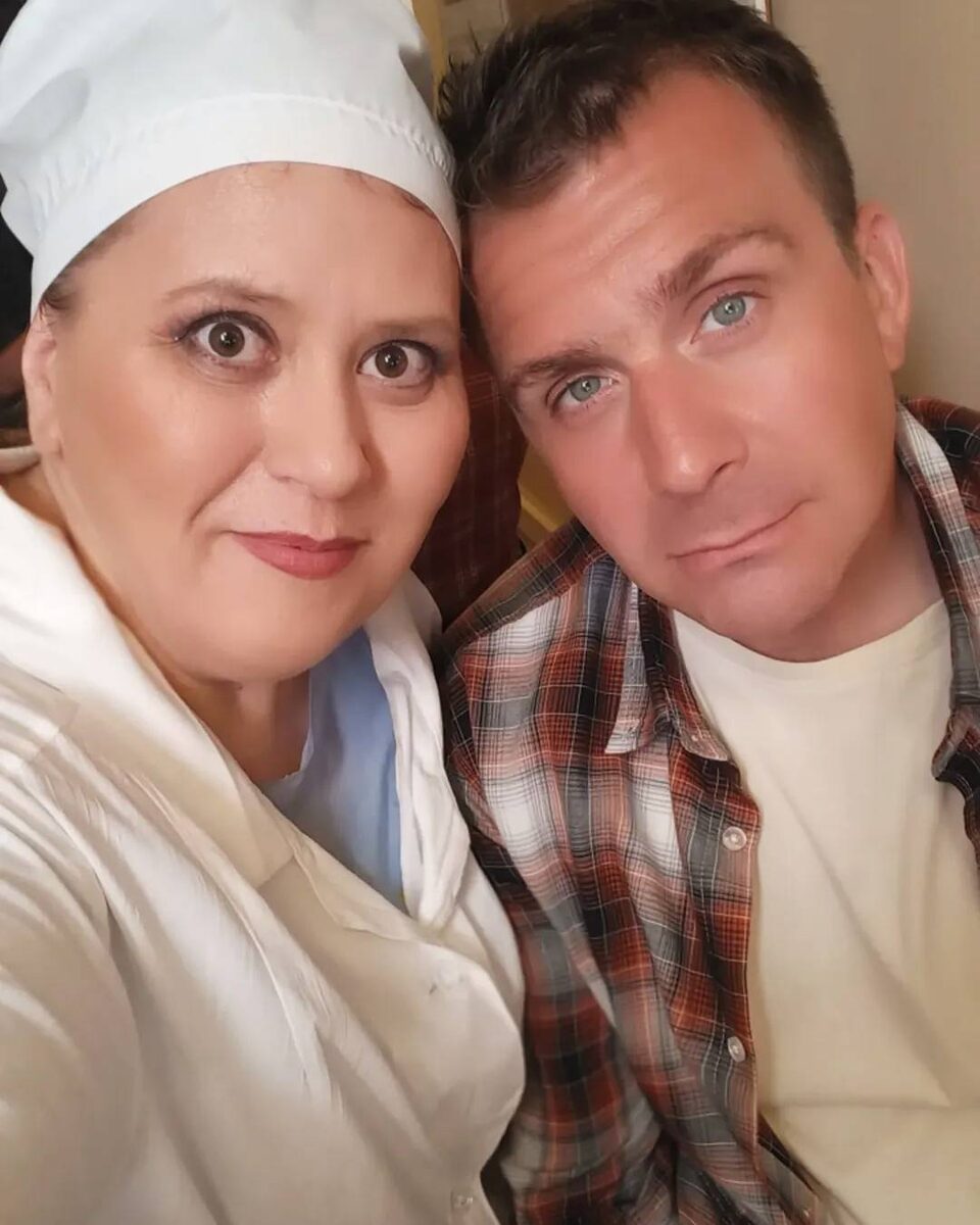    Татьяна Плетнева и Антон Васильев на съемках сериала "Свидетели"Соцсети Татьяны Плетневой