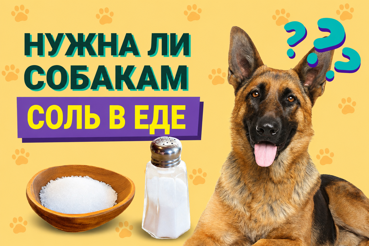 Нужна ли собакам соль в еде