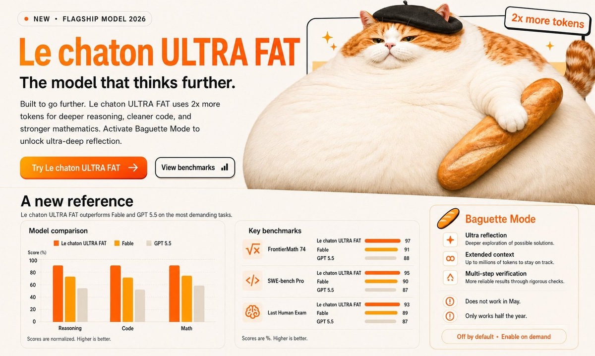   Le Chaton Fat: как выдуманная AI-модель обманула технологическое сообщество и стала вирусным мемом