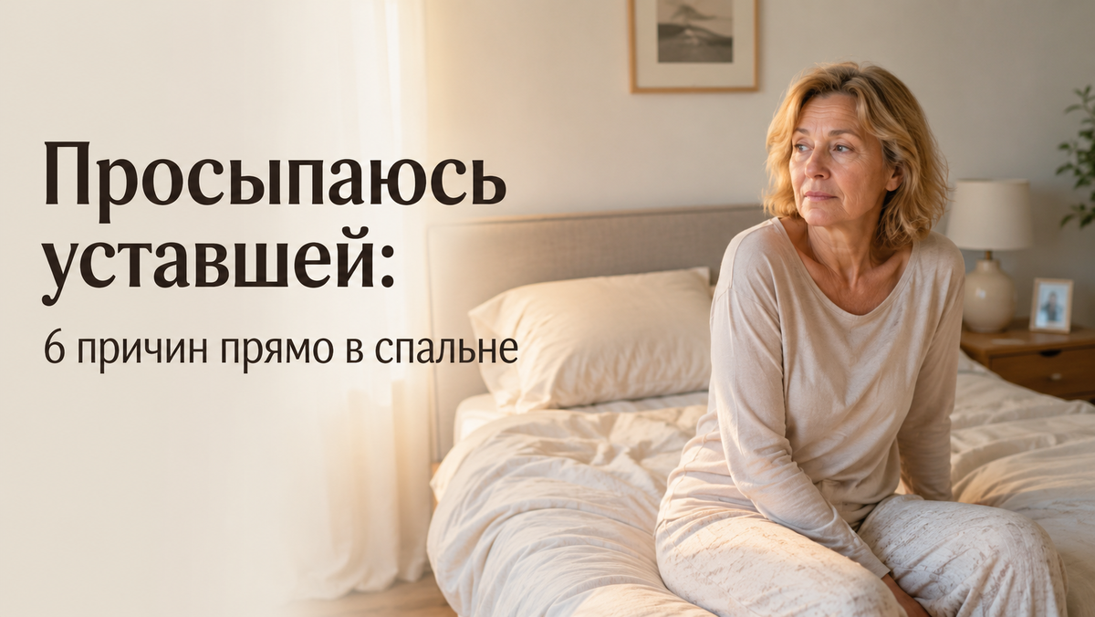 Просыпаюсь уставшей: 6 причин, которые часто прячутся прямо в спальне