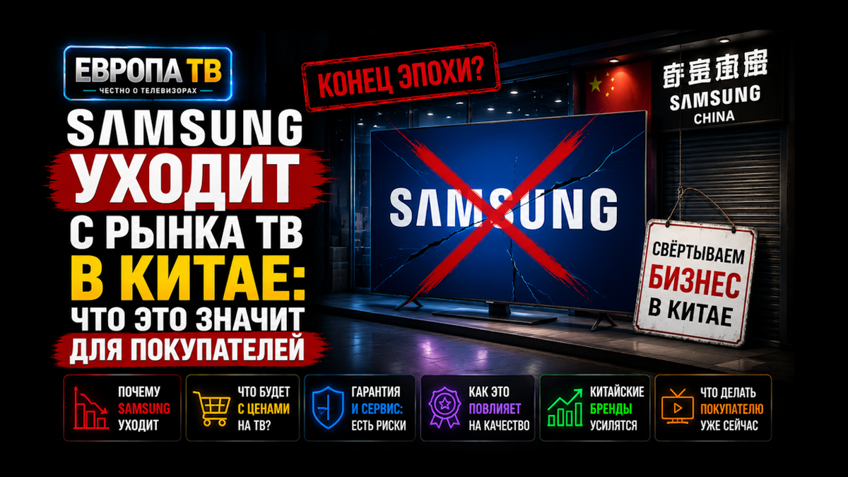 Конец эпохи: Samsung уходит из Китая