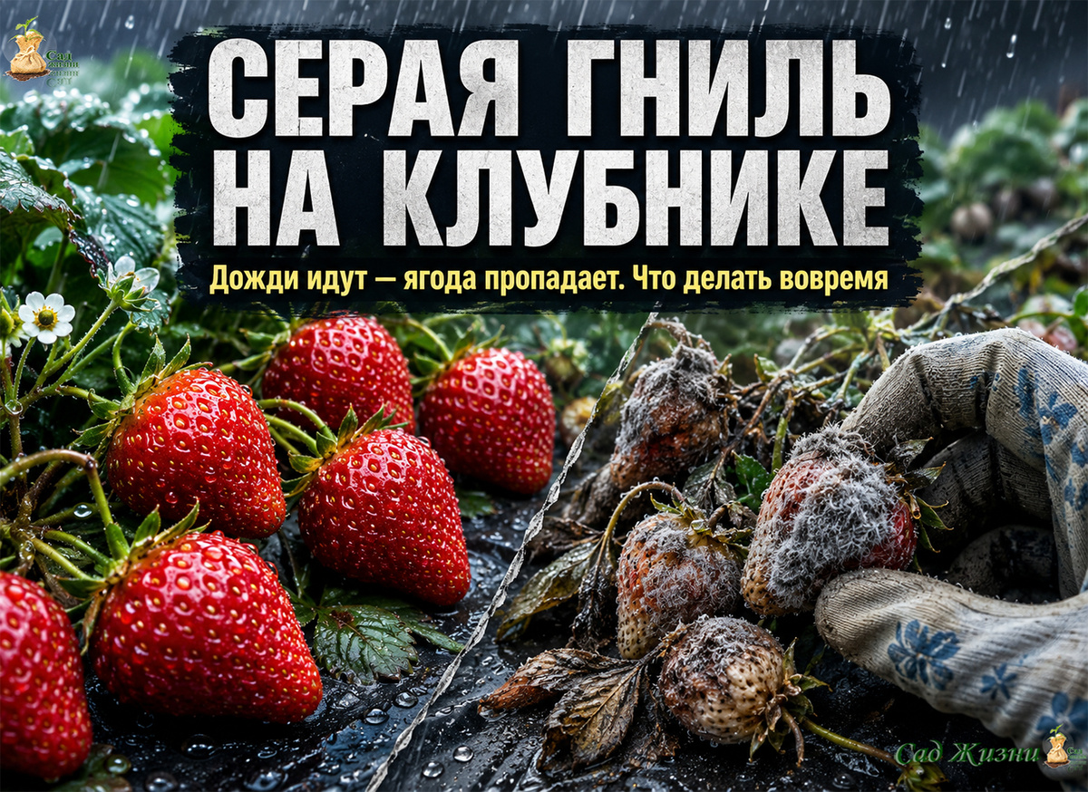 Как распознать серую гниль на клубнике, пока ещё не поздно спасти урожай