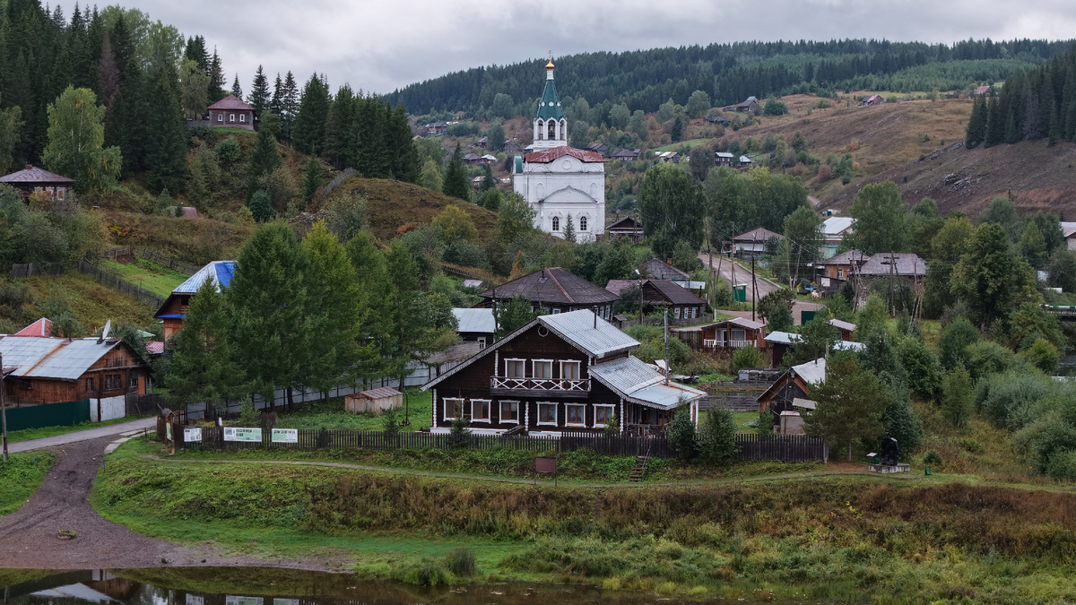 село Кын на реке Чусовой