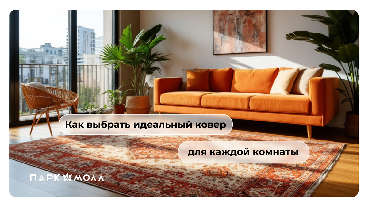 Как выбрать идеальный ковер для каждой комнаты 🧶
