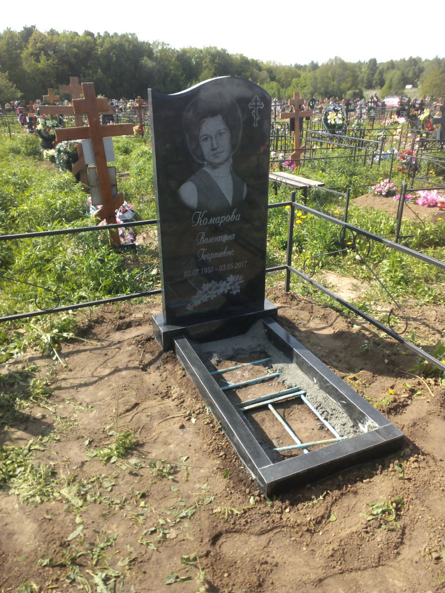 Чтобы памятник со временем не наклонялся его необходимо армировать (наш пример)