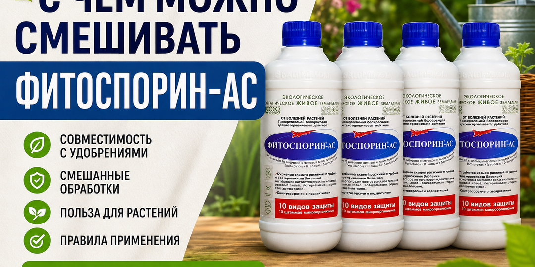 С чем можно смешивать Фитоспорин-АС