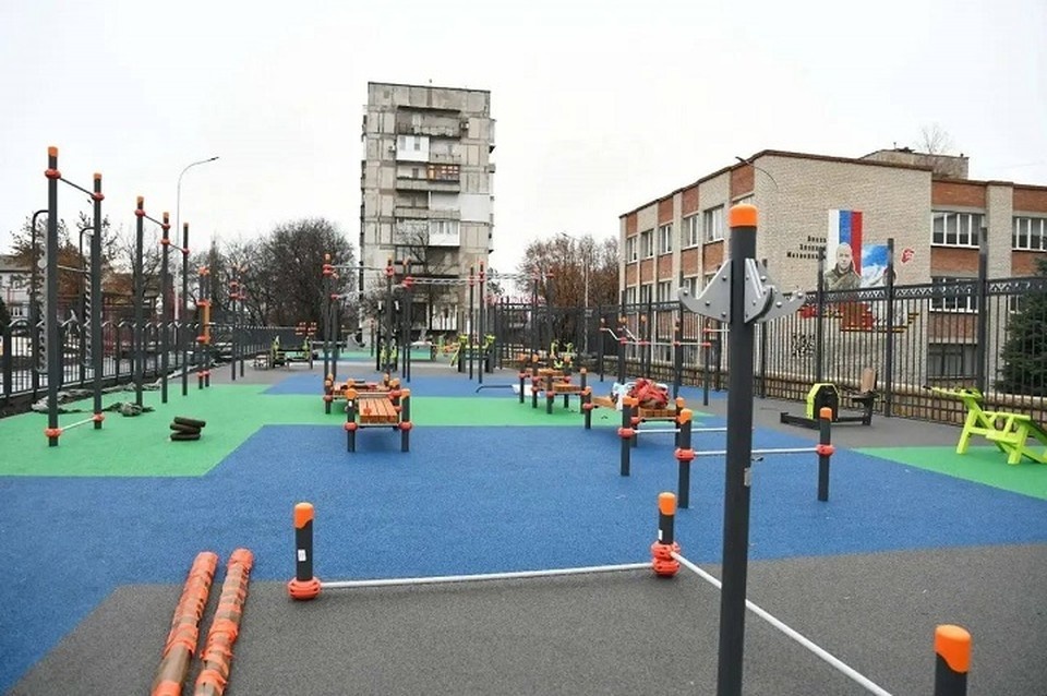    С 2022 года в Макеевке установили 11 детских и семь спортивных площадок. Фото: Администрация городского округа Макеевка