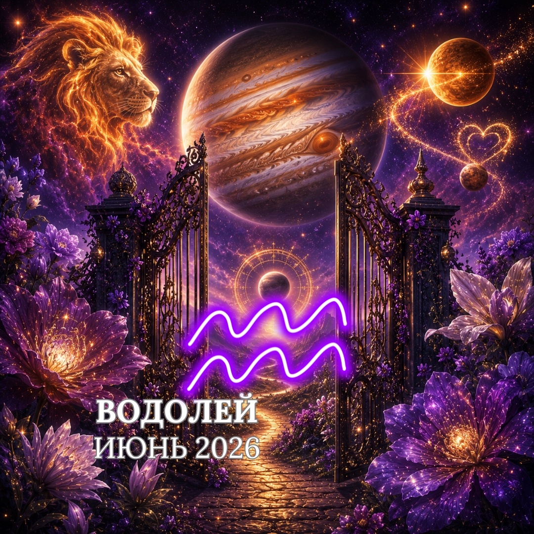 Гороскоп на Июнь 2026 для Водолея. Астролог Екатерина Юдина 
