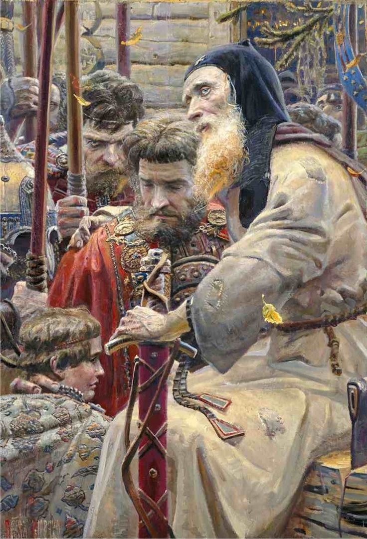 Благословение Сергия. Художник П. Рыженко