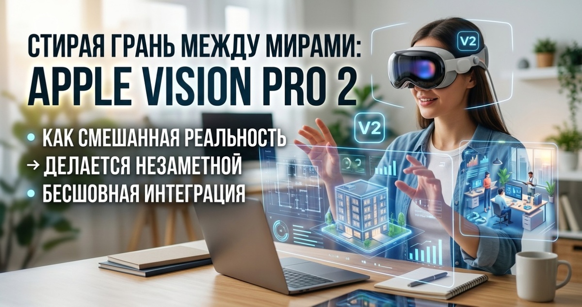Стирая грань между мирами: как Apple Vision Pro 2 делает смешанную реальность незаметной"