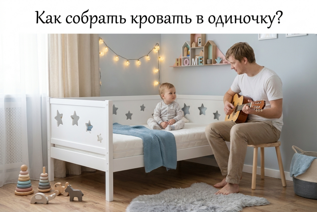    Пошаговое руководство по сборке детской кровати одним человеком ecomebel
