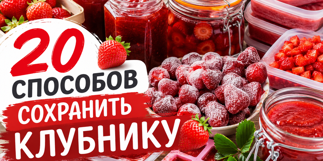 20 способов сохранить клубнику, чтобы зимой сказать себе спасибо