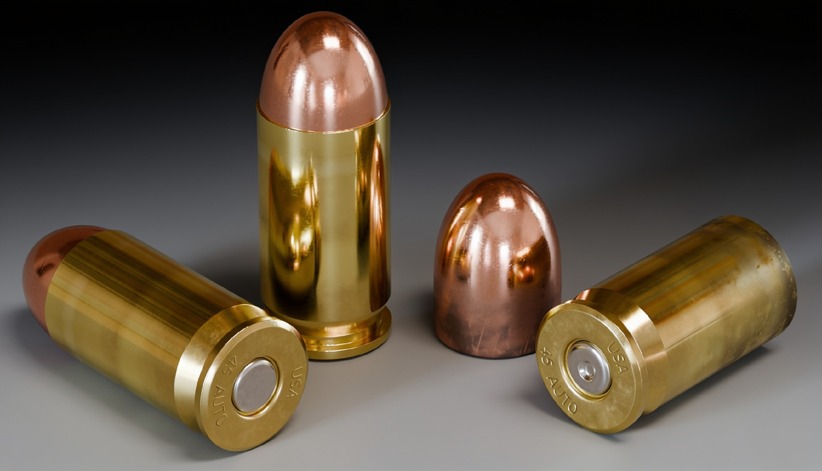 .45 ACP в каноничном виде — конструкция, не менявшаяся со времён М1911.