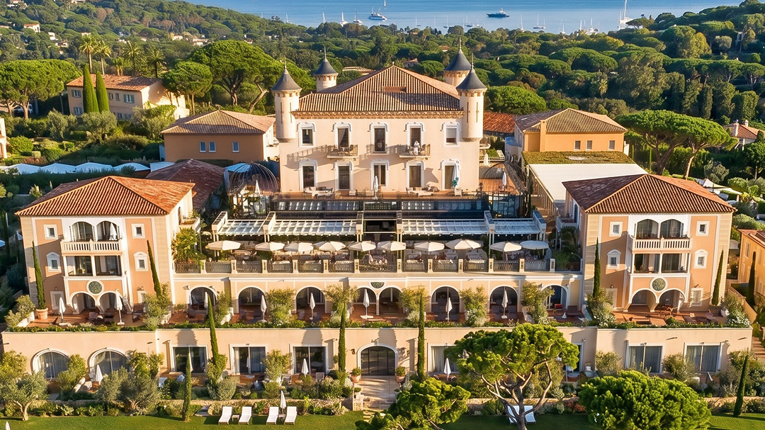 Замок во Франции в Сен-Тропе Château de la Messardière