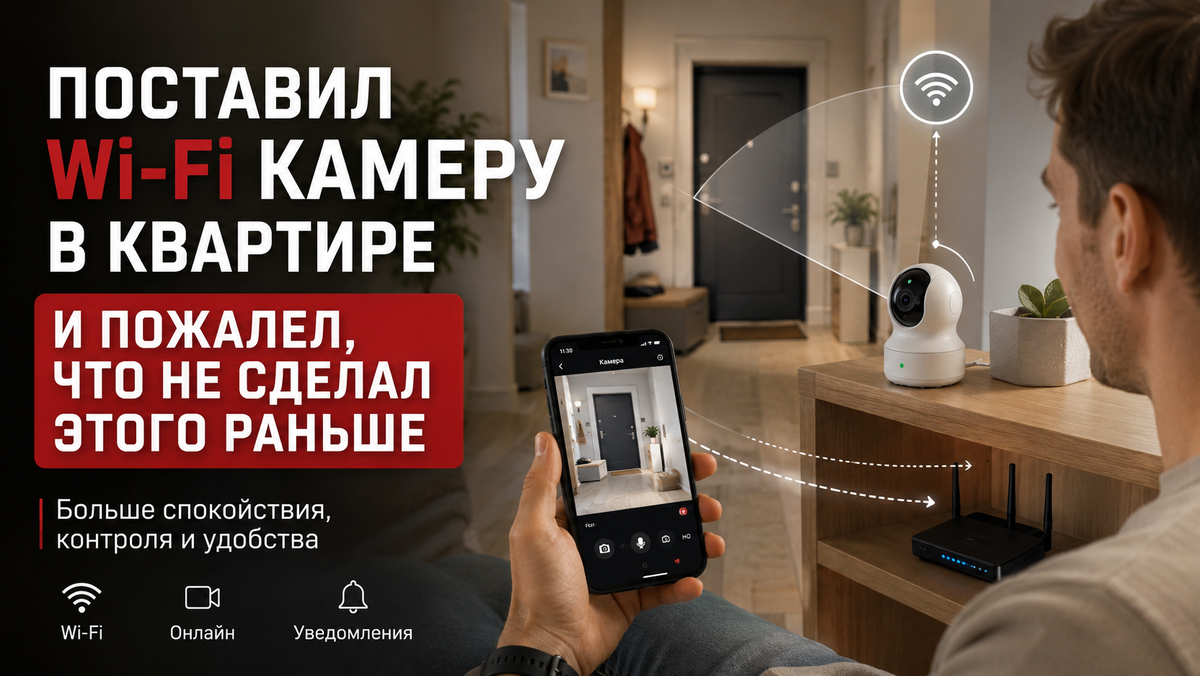 Поставил камеру в квартире