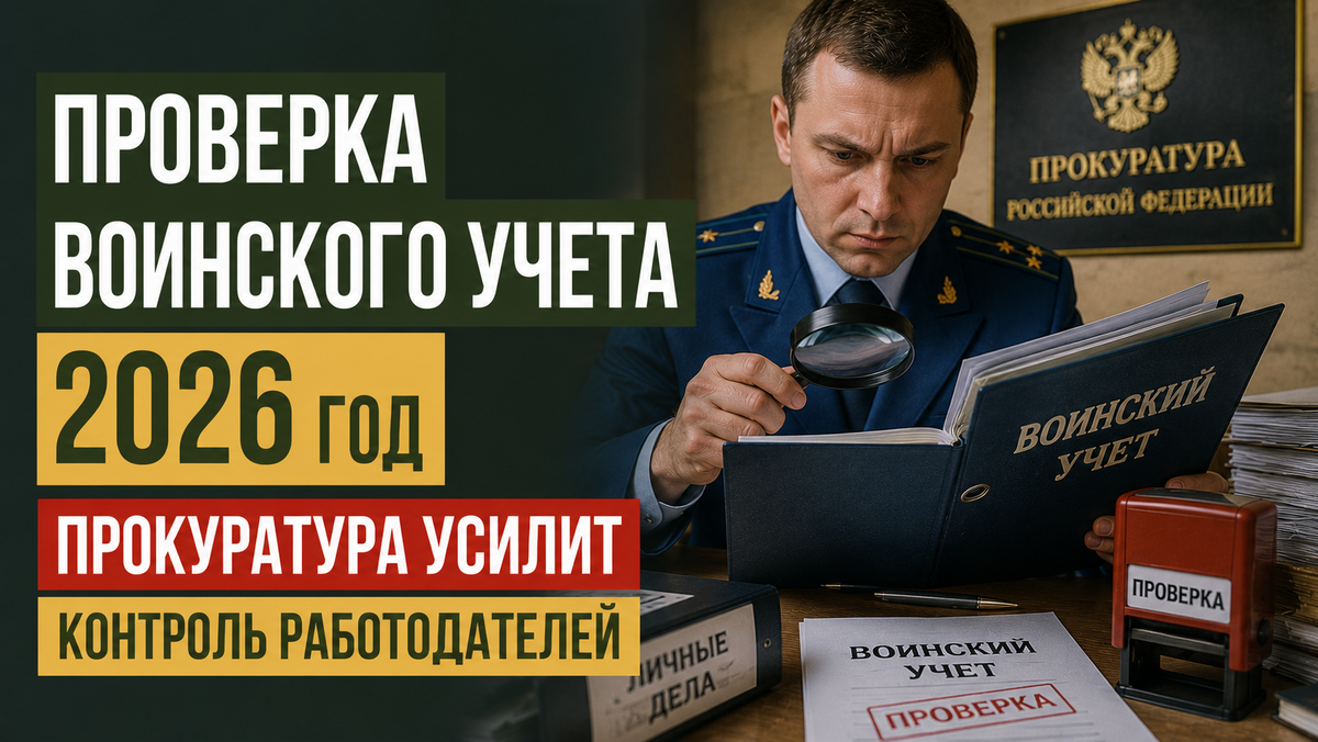 Проверка воинского учета 2026 год: прокуратура усилит контроль работодателей