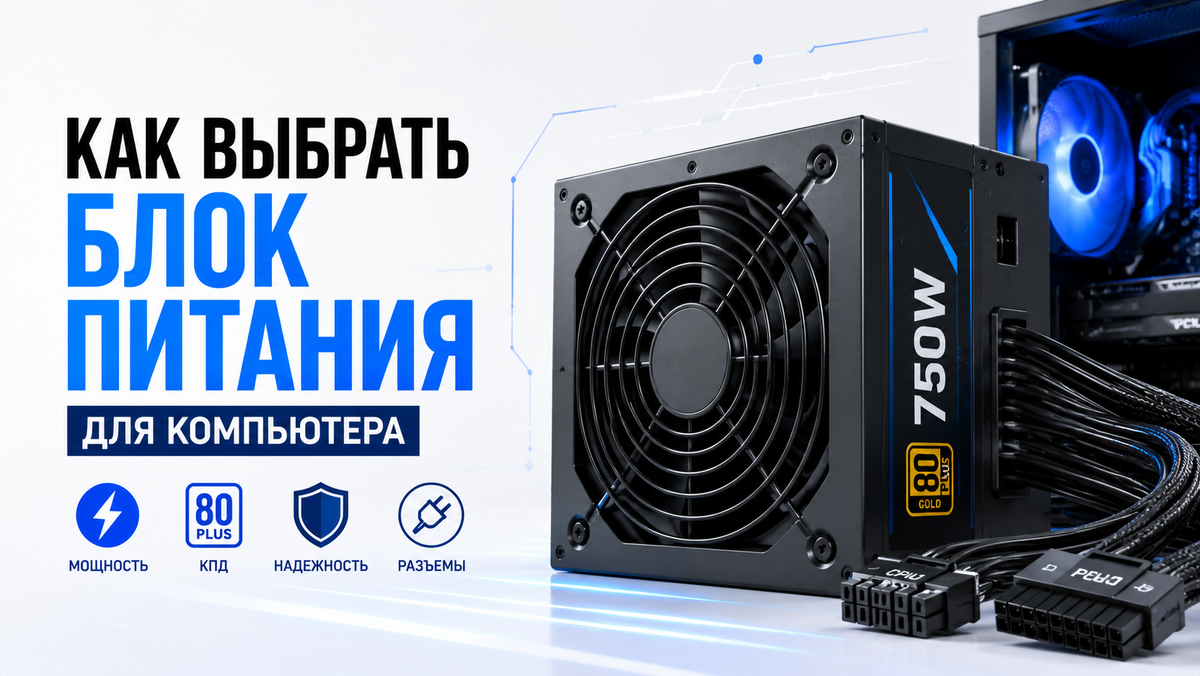 Как выбрать блок питания в 2026 году?