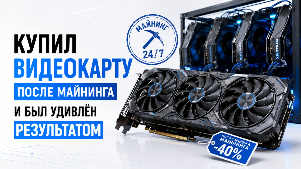 Купил видеокарту после майнинга - результат / тесты