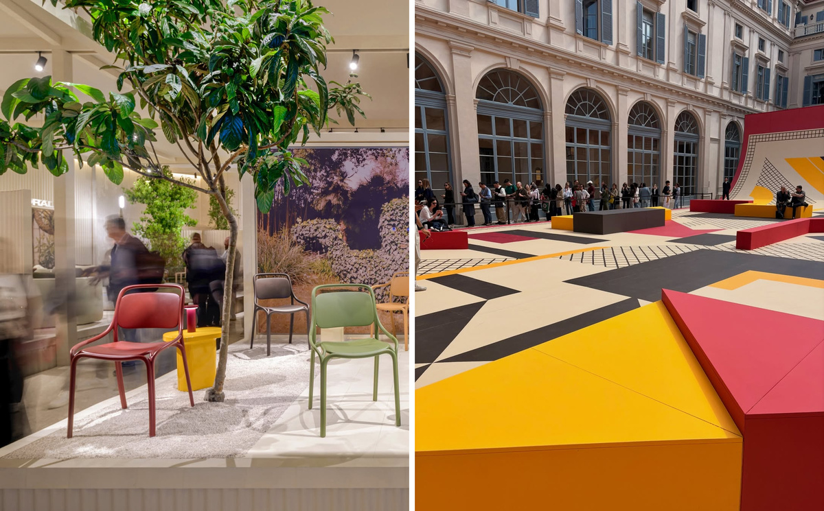 Кадры с Milan Design Week 2026  (источник — социальные сети мероприятия)