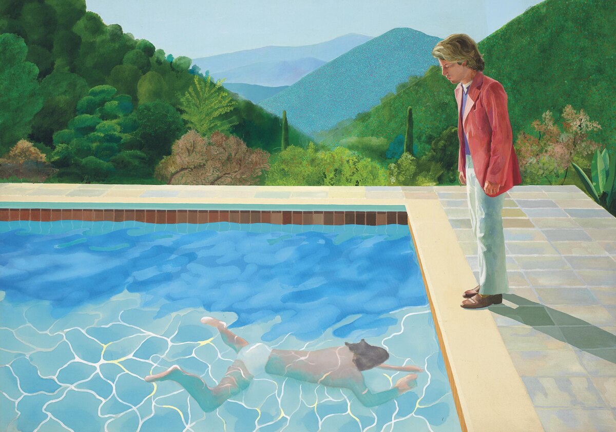 Christie's📷Дэвид Хокни, «Бассейн с двумя фигурами», 1972