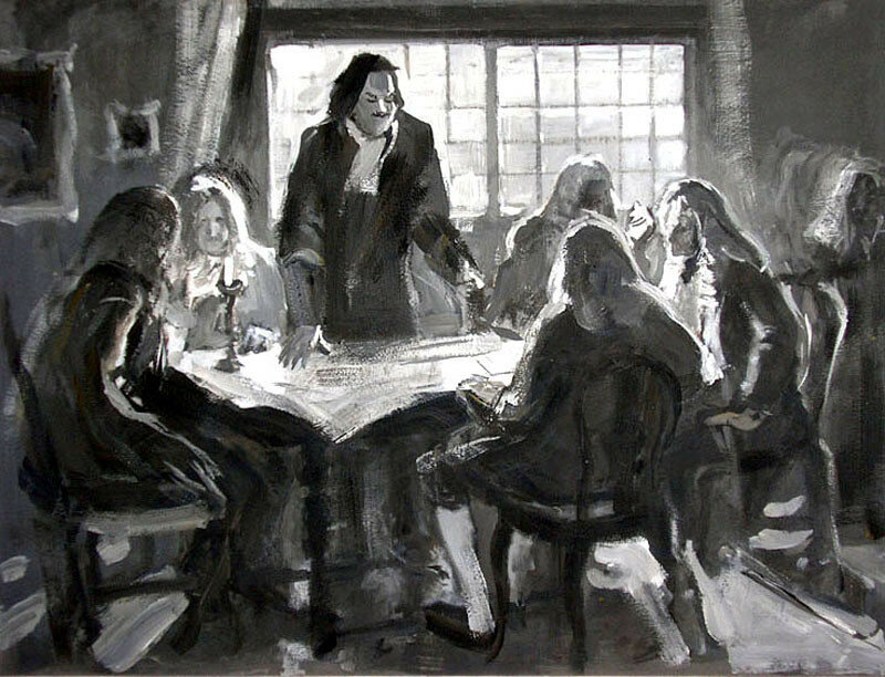Совещание Пётра Первого. Худ. Руслан Жила, 2004