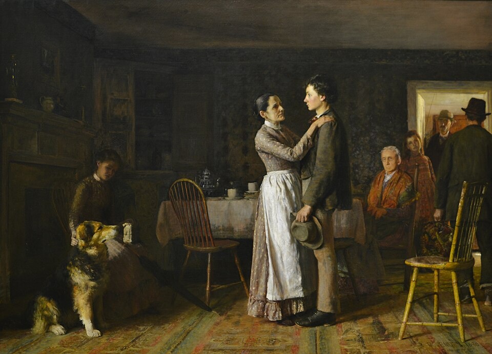 Томас Ховенден «Разрыв семейных уз», 1890 год