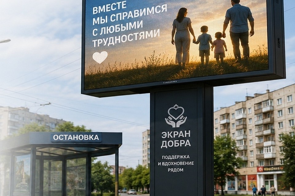    Вместо рекламы на экранах будут транслировать видеоролики, посвященные преодолению жизненных кризисов. Фото: сгенерировано нейросетью