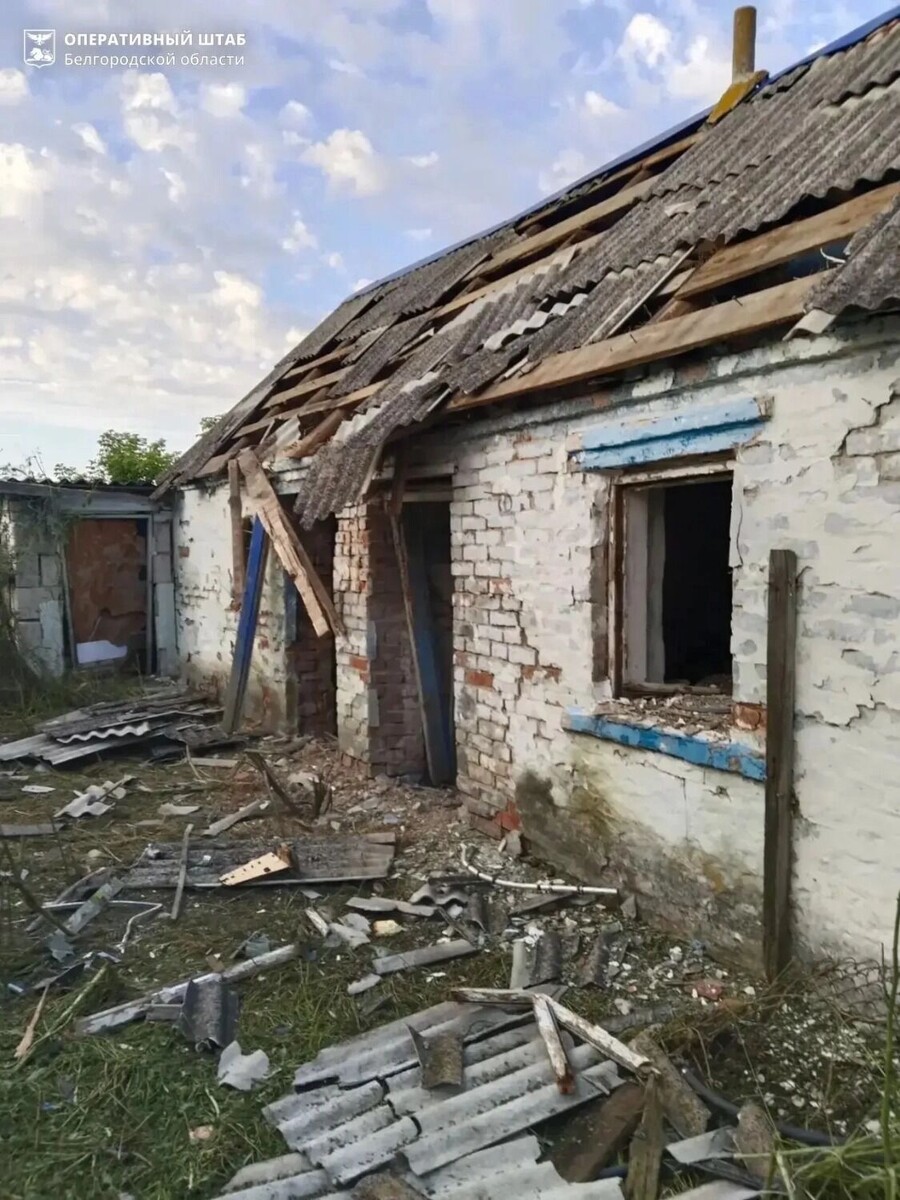    Последствия атаки БПЛА   Оперштаб Белгородской области
