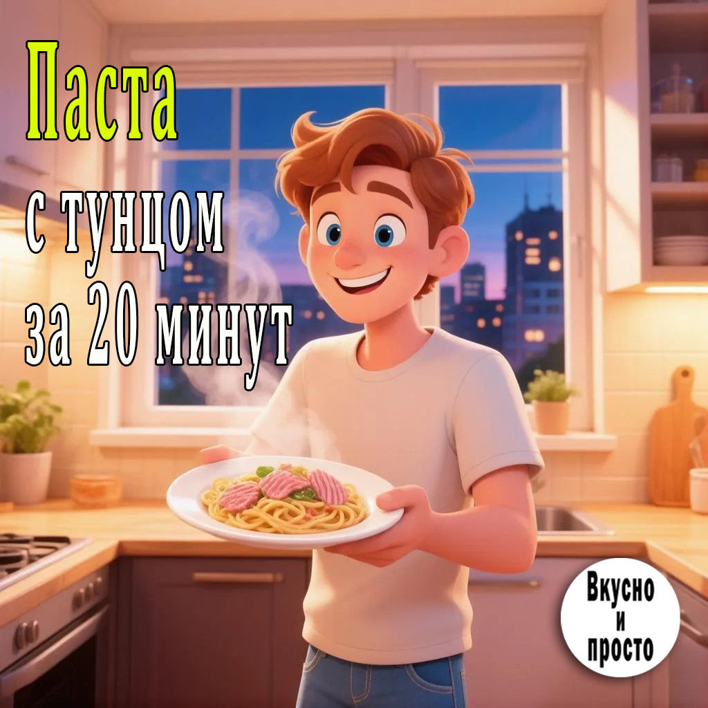 Паста с тунцом за 20 минут
