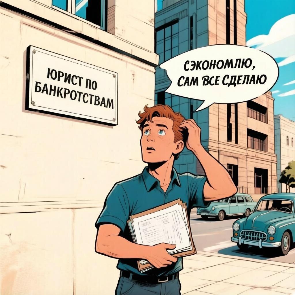 Зачем платить юристу? Мы и сами с усами. Почему картинка "ретро". А вот так мне захотелось ) 