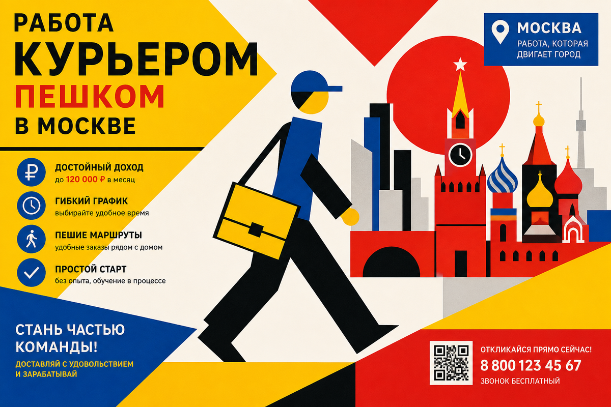 Полный обзор вакансии пешего курьера в Москве