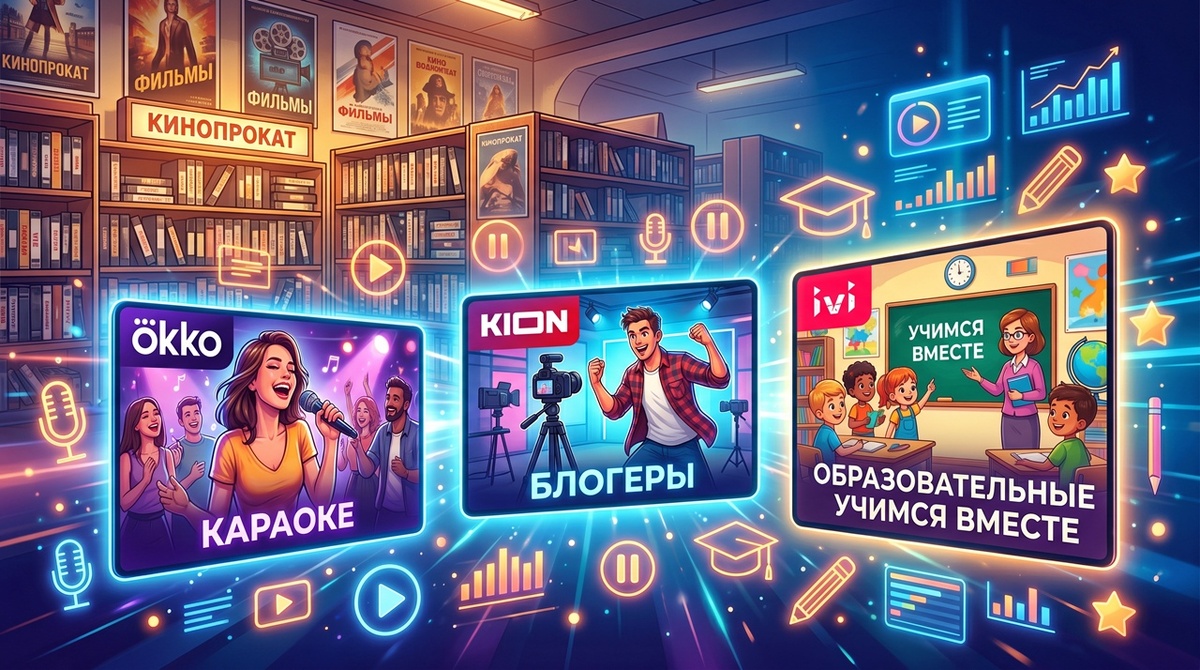 Российские онлайн-кинотеатры продают спорт, лекции, блогеров и даже книги