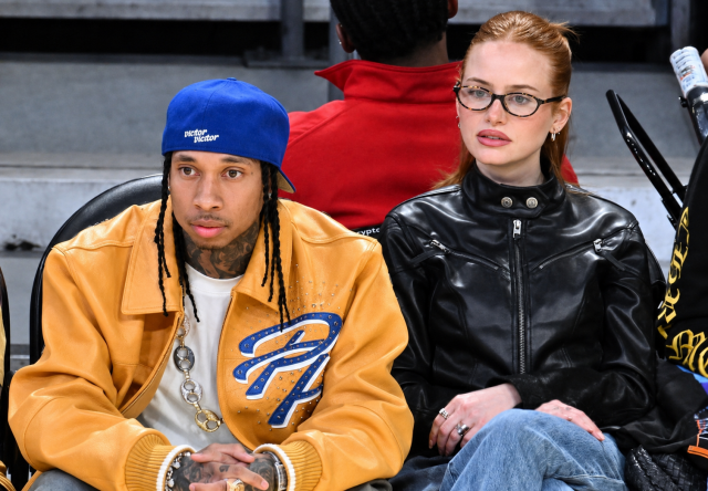    Tyga и Мэделин Петш. Фото: Allen Berezovsky / Getty Images