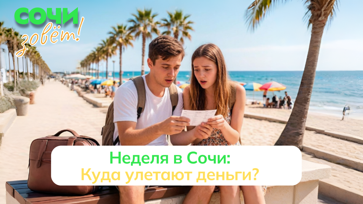 Рассказываю, как рассчитать бюджет для поездки в Сочи на двоих так, чтобы денег хватило на всю поездку.