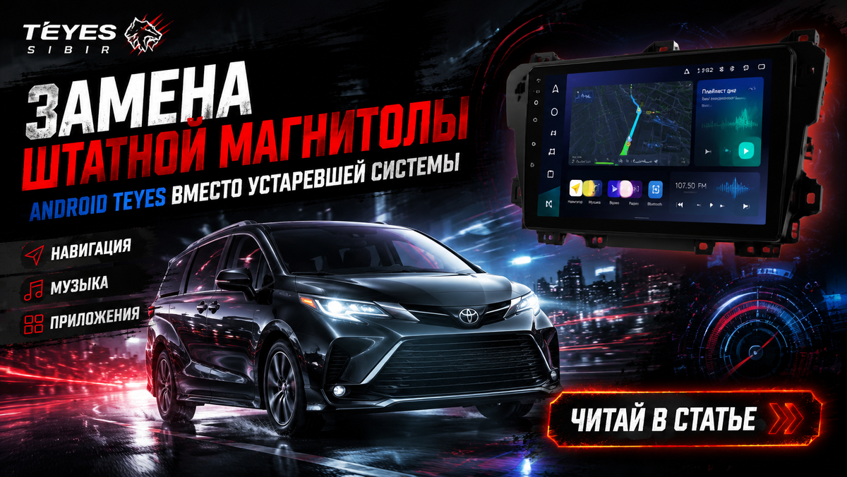 Замена штатной магнитолы для Toyota Sienna: что учесть до установки Android-мультимедиа