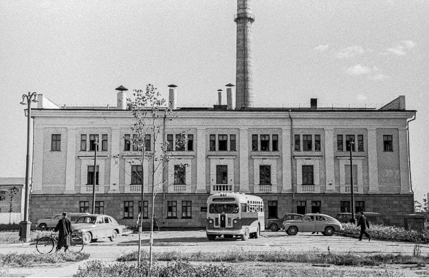 Здание Обнинской АЭС 1950-е годы. (фото из открытых источников)
