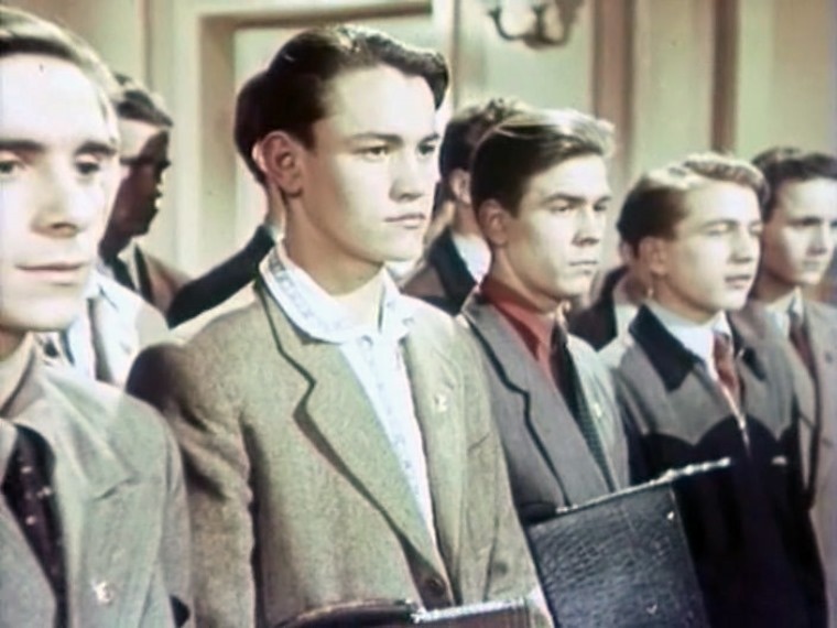 "Аттестат зрелости" (1954). Первая роль в кино.