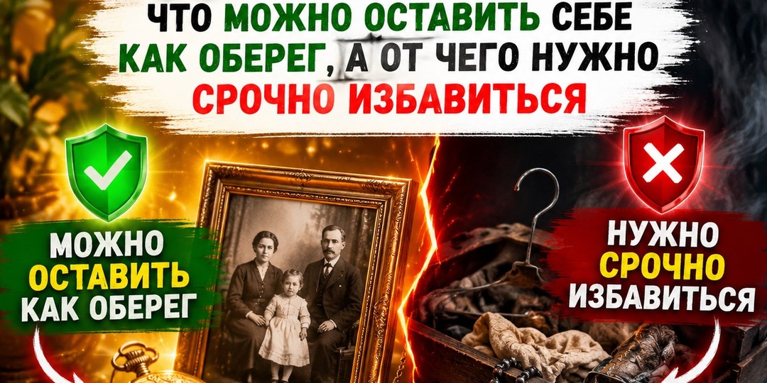 Вещи умерших родственников: что можно оставить себе как оберег, а от чего нужно срочно избавиться.