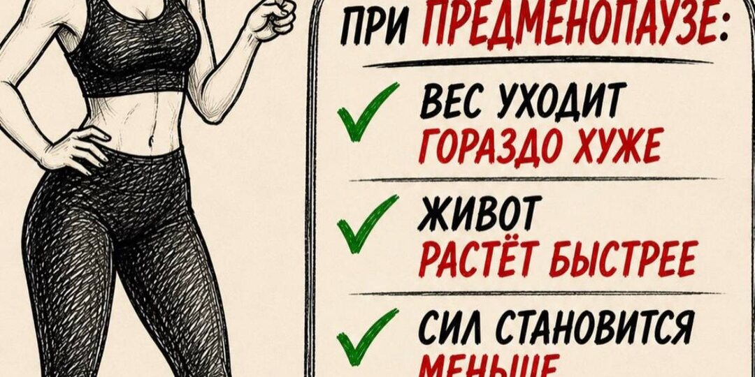 Предменопауза и вес: почему диеты и кардио бессильны и что реально работает