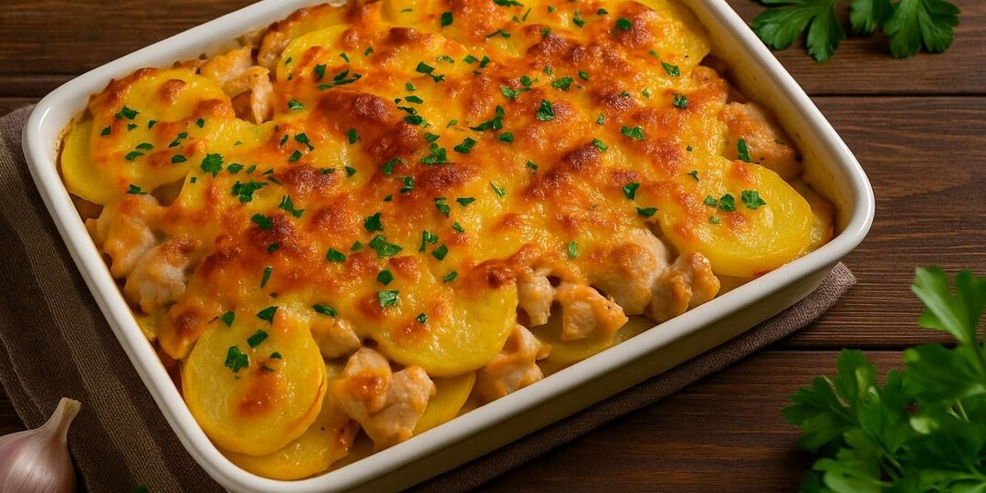 Курица в духовке с картошкой и сыром: простой и вкусный рецепт для всей семьи