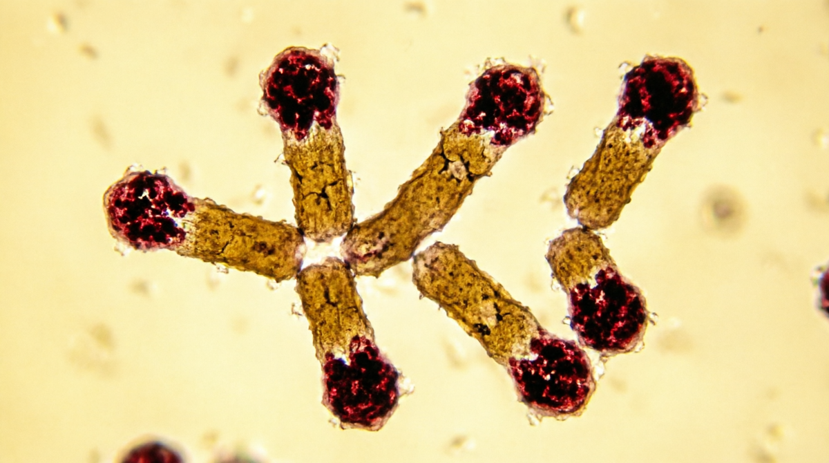 Corynebacterium diphtheriae - окраска по Нейссеру