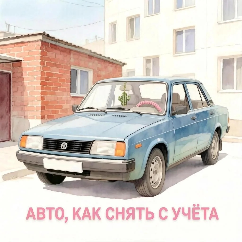 Снятие автомобиля с учёта в 2026 году