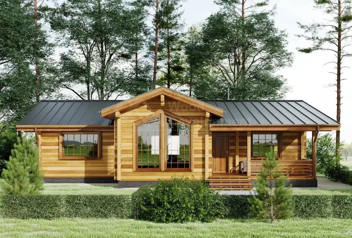 Проект дома из клееного бруса "Сверчково-1" | Wood Development
