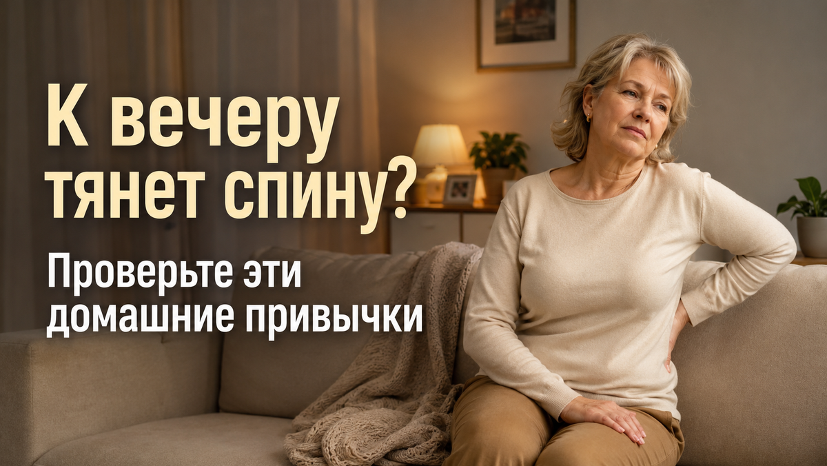 Почему к вечеру тянет спину: домашние привычки, которые незаметно добавляют усталости