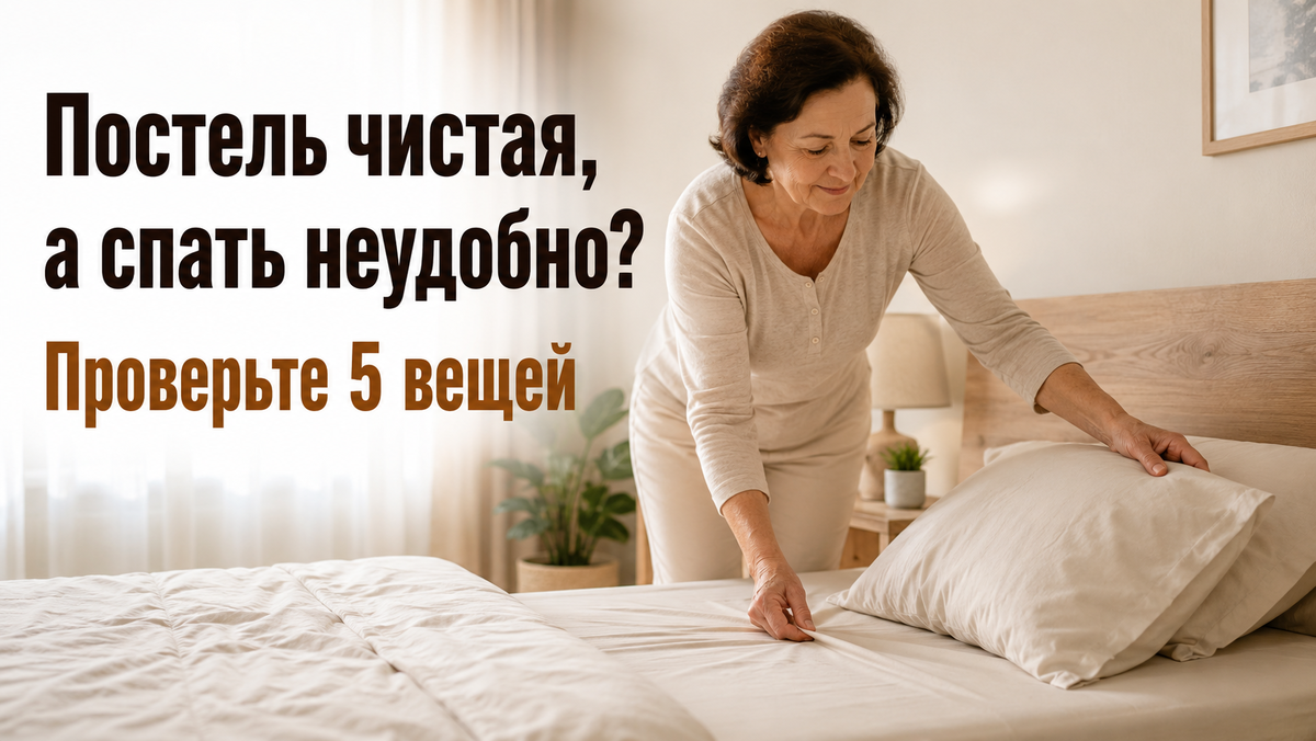 Постель чистая, а спать неудобно: 5 вещей, которые стоит проверить