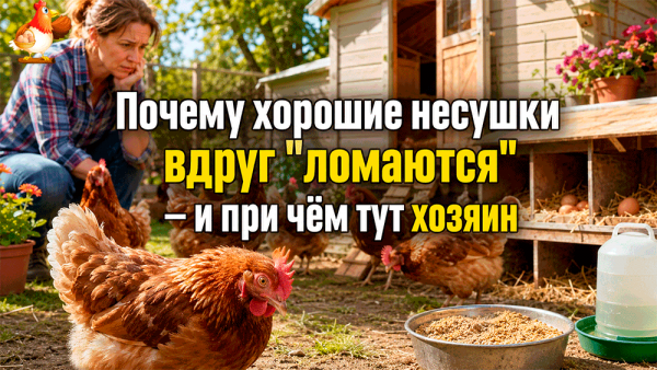 Почему даже хорошие несушки вдруг “ломаются” – и при чём тут сам хозяин? 🥚🥚🥚