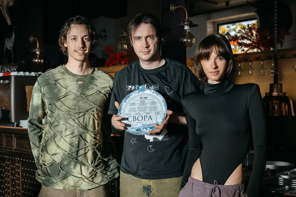 Алексей Лукин, режиссер Сергей Попов и Софья Цибирева
