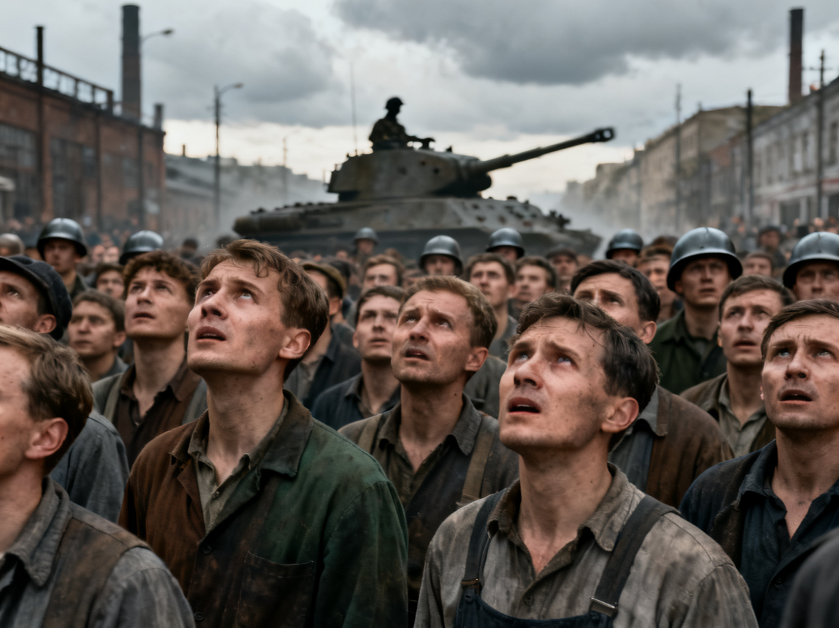 Толпа рабочих и силуэт танка. Новочеркасск, 2 июня 1962 года. Повышение цен, забастовка, приказ стрелять. Десятки убитых, десятилетия молчания. Как «оттепель» обернулась расстрелом собственного народа. 🔥