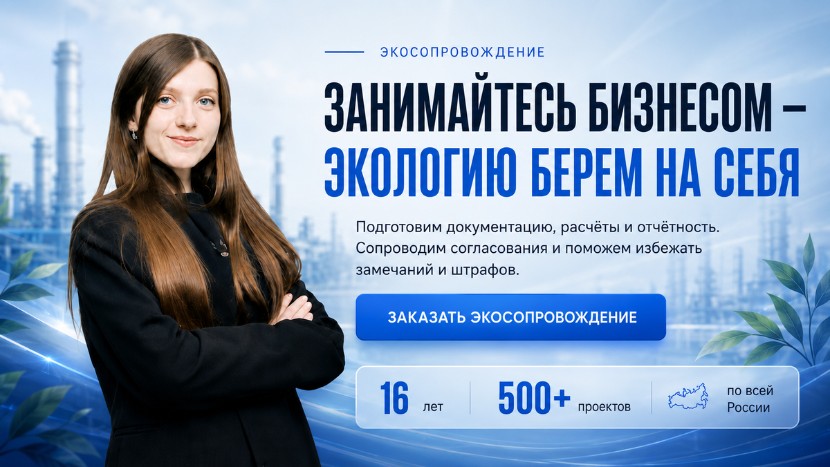 Занимайтесь бизнесом - экологию берём на себя.
